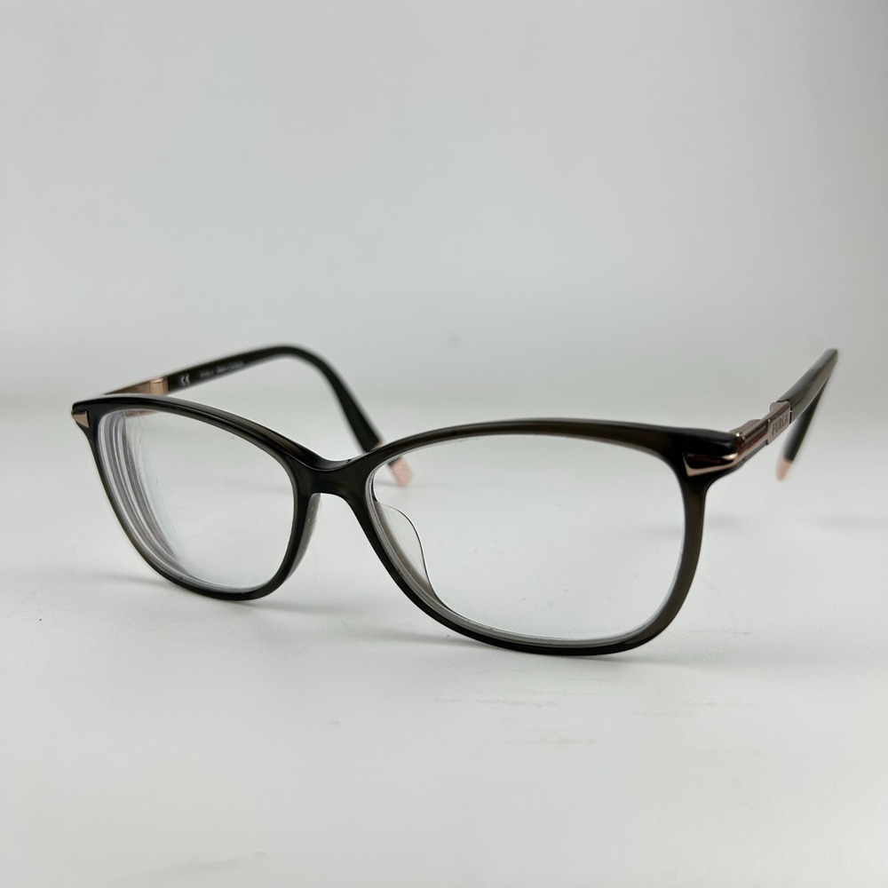 Furla VFU170K Col 06S8 Women Eyeglasses Frame Gray Brown Cat Eye 54-15-135mm